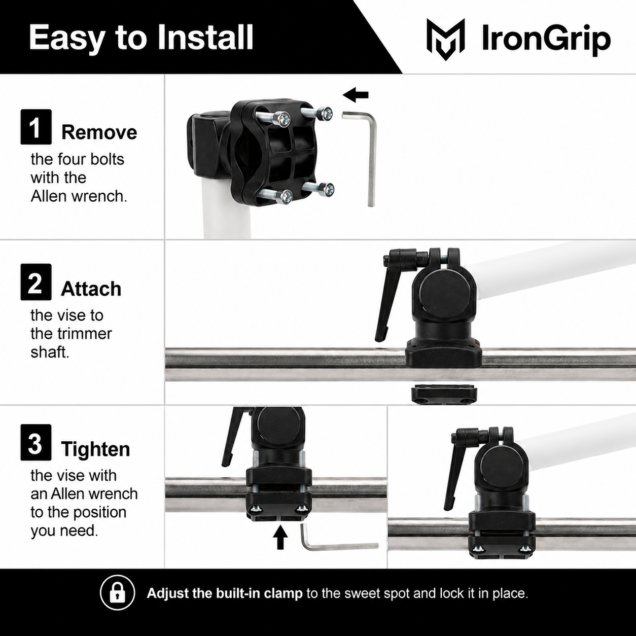 IronGrip Trimmer Handle